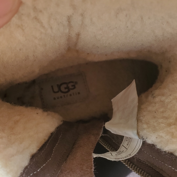 UGG Heeled Suede Ankle Boots - Picture 7 of 8